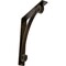 Ekena Millwork Legacy Wrought Iron Bracket, (Triple center brace), Antiqued Brass 2"W x 12"D x 15"H BKTM02X12X15TLEABS - alternate 1
